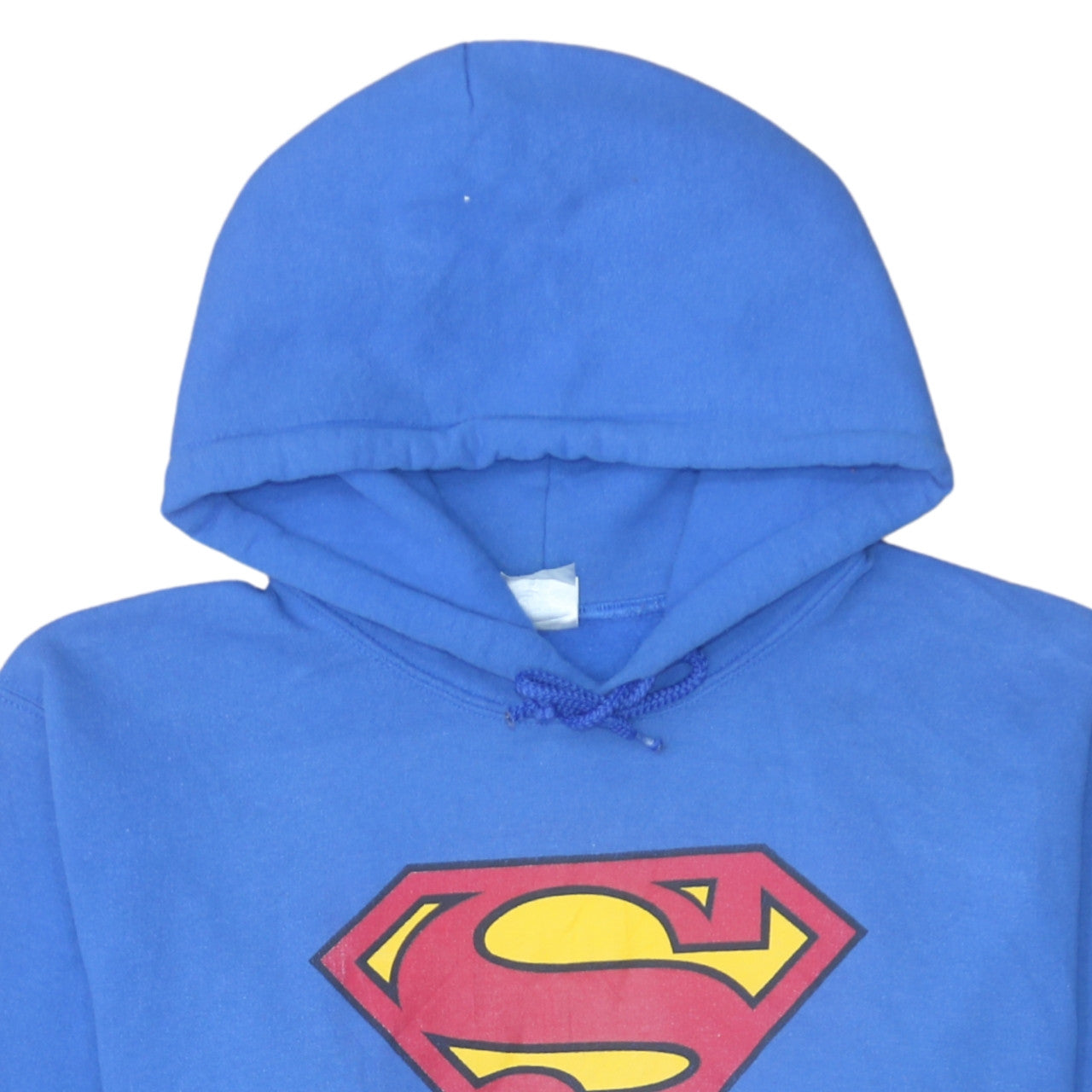 Gildan Men's Blue Superman Logo Pullover Hoodie Size S Fleece