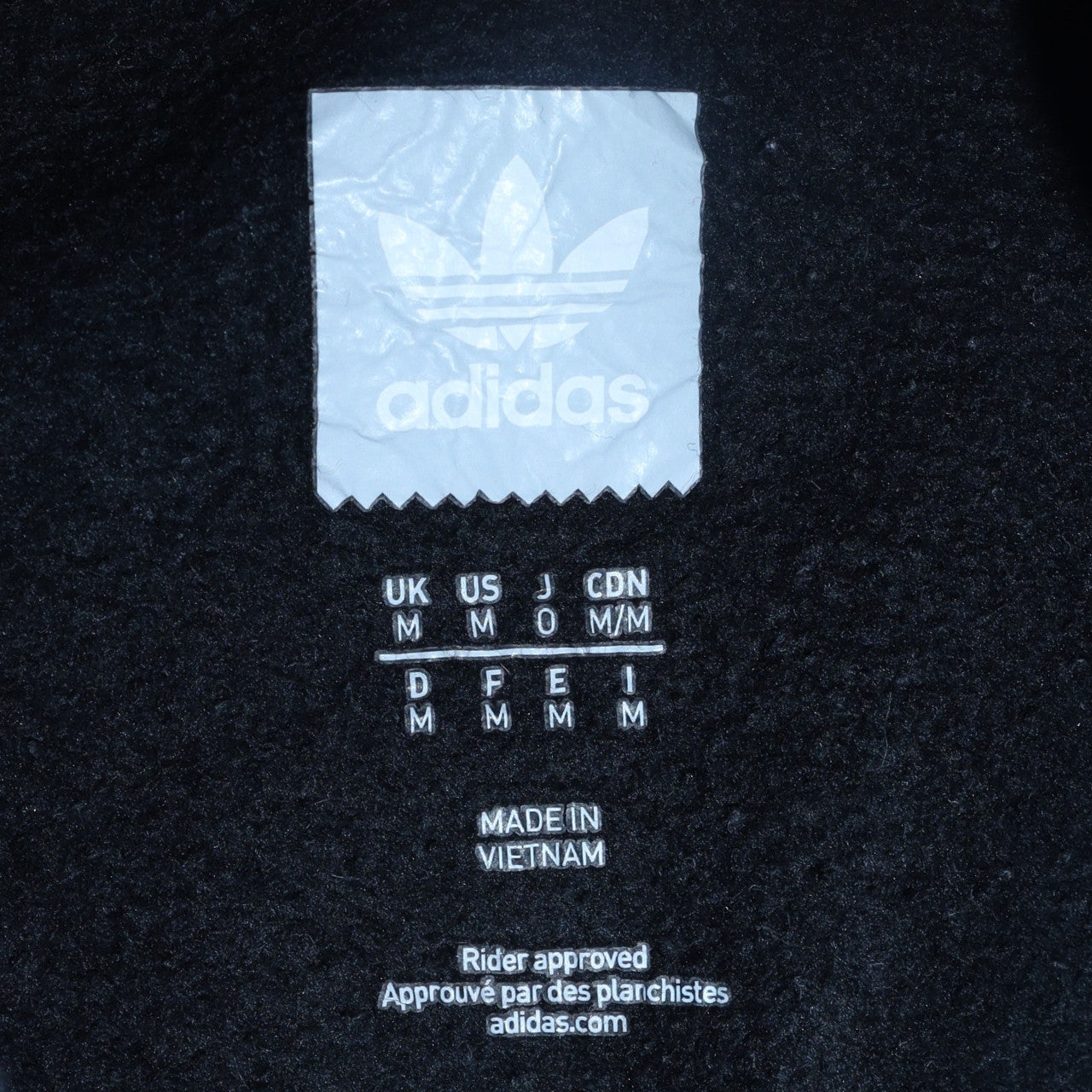 Adidas Mens Black Pullover Hoodie M Fleece Graphic Logo Sweatshirt