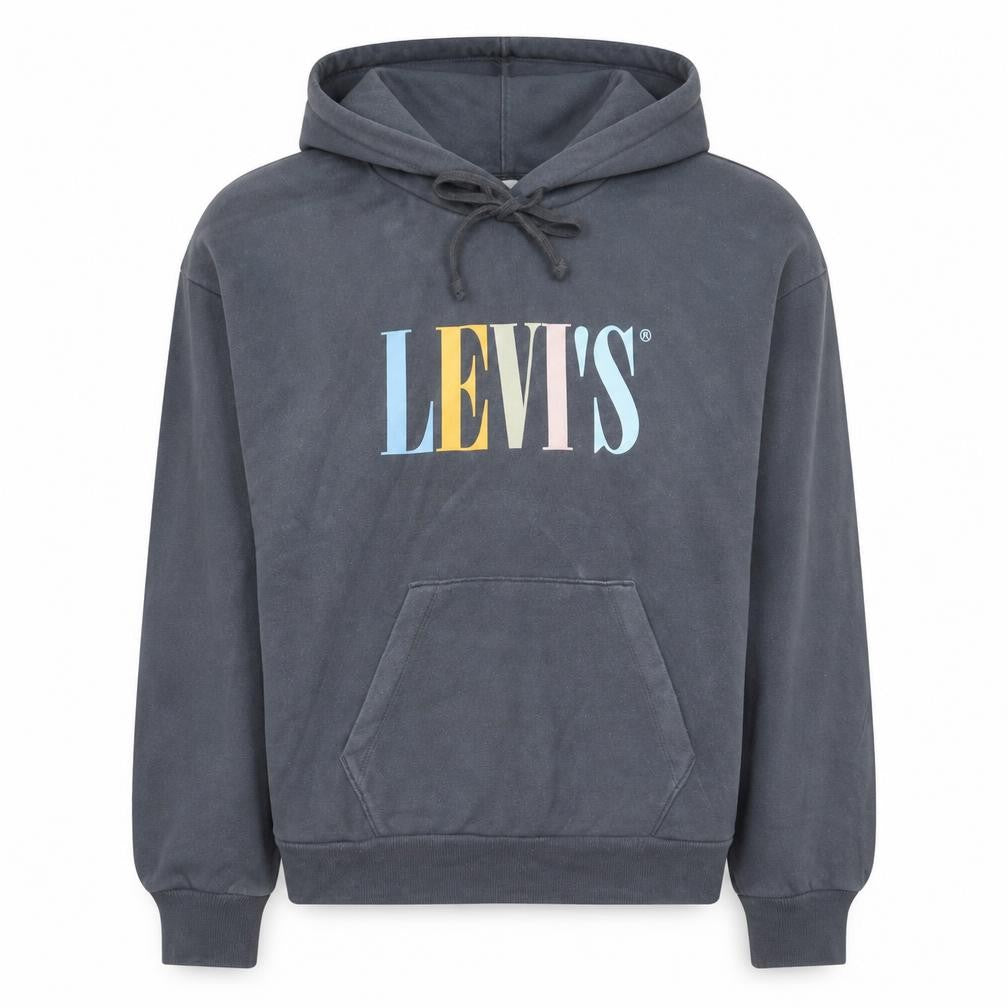 Levi's Women's Black Pullover Hoodie Small Graphic Print Logo