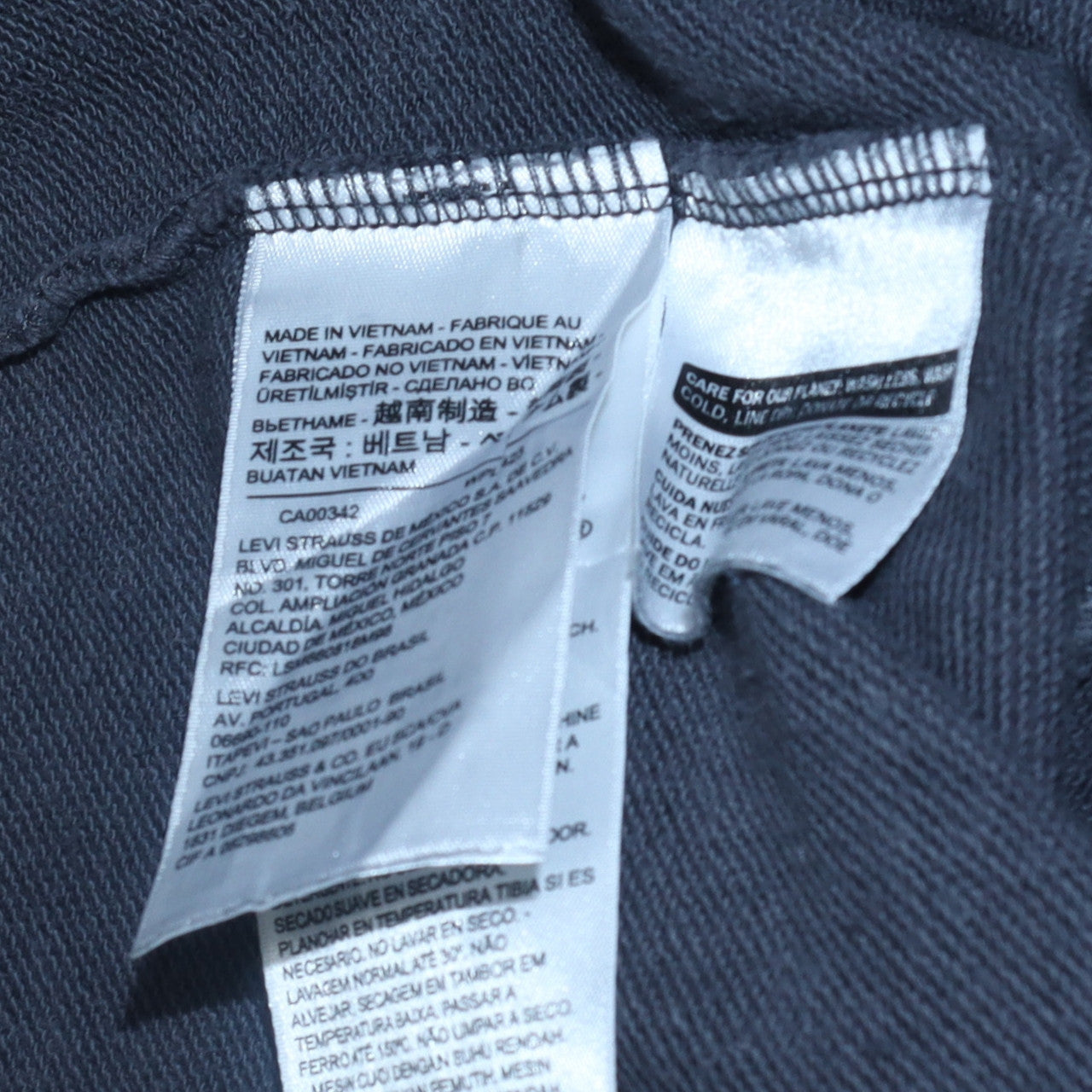 Levi's Women's Black Pullover Hoodie Small Graphic Print Logo