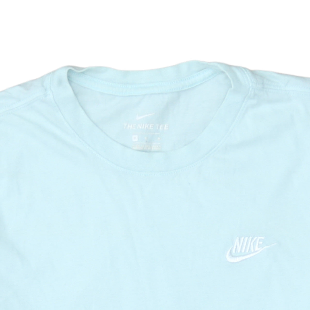 Nike Women Blue Basic Short Sleeve T-Shirt Size M