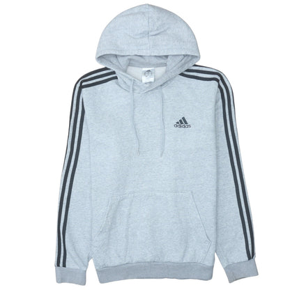 Additional front view of Adidas Men's Grey Pullover Hoodie Medium Regular Fit Sportswear