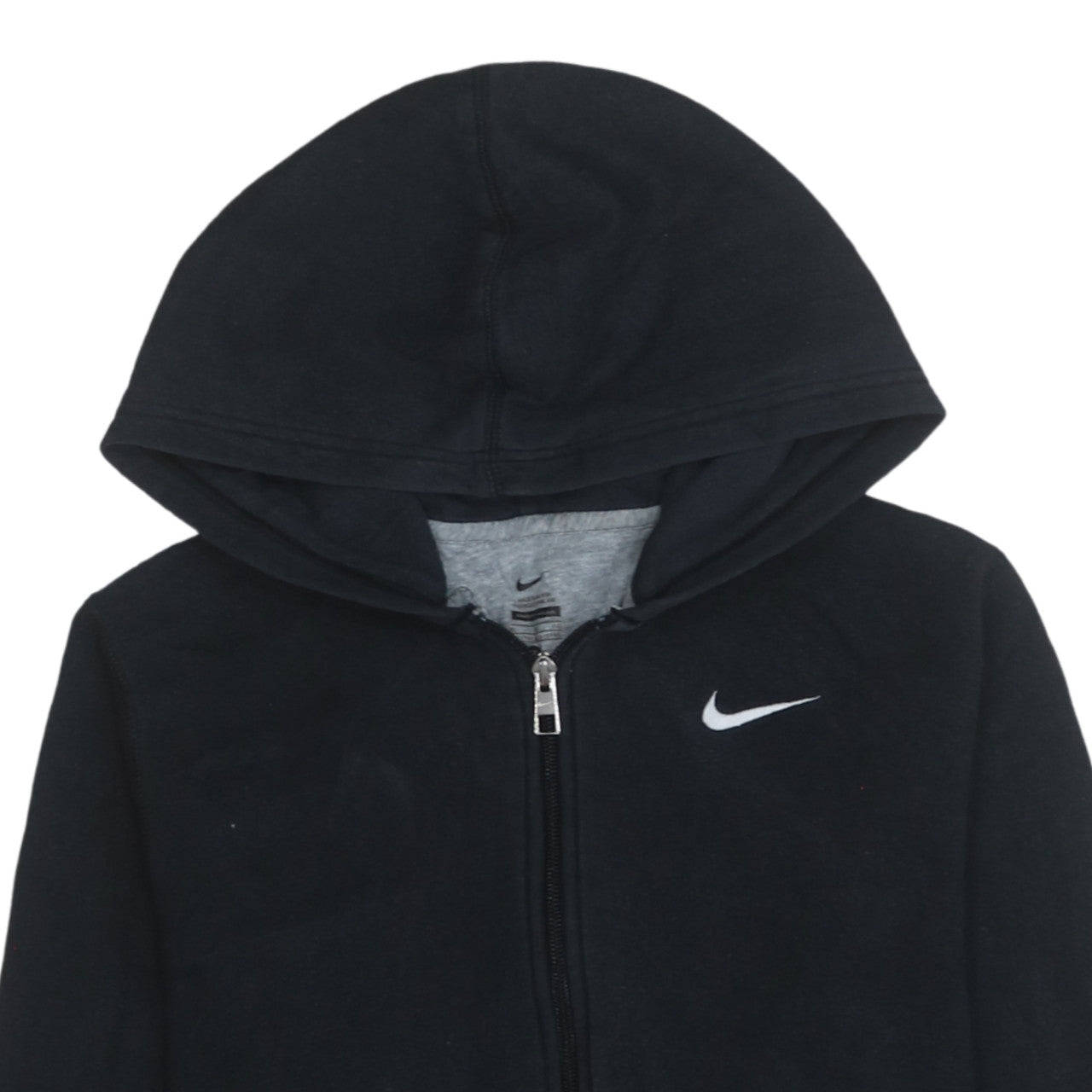 Nike Teens Black Full Zip Hoodie XL Fleece Sweatshirt