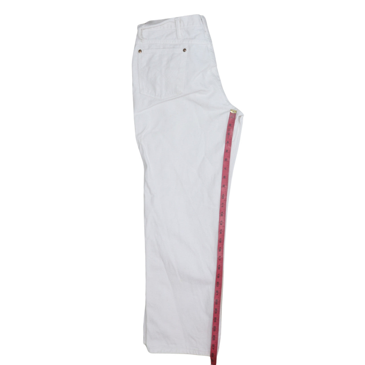 Wrangler Men's White Straight Leg Denim Jeans Size Regular