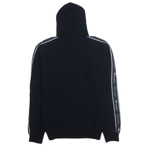 Champion Men's Black Medium Pullover Hoodie with Embroidered Logo