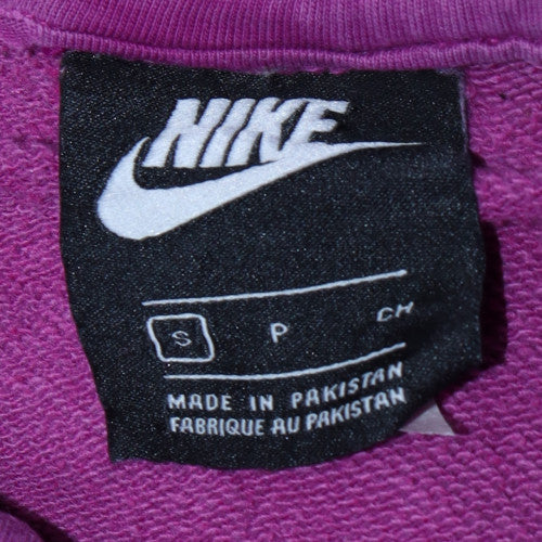 Nike Women Purple Small Pullover Hoodie 100% Cotton Casual Sweatshirt