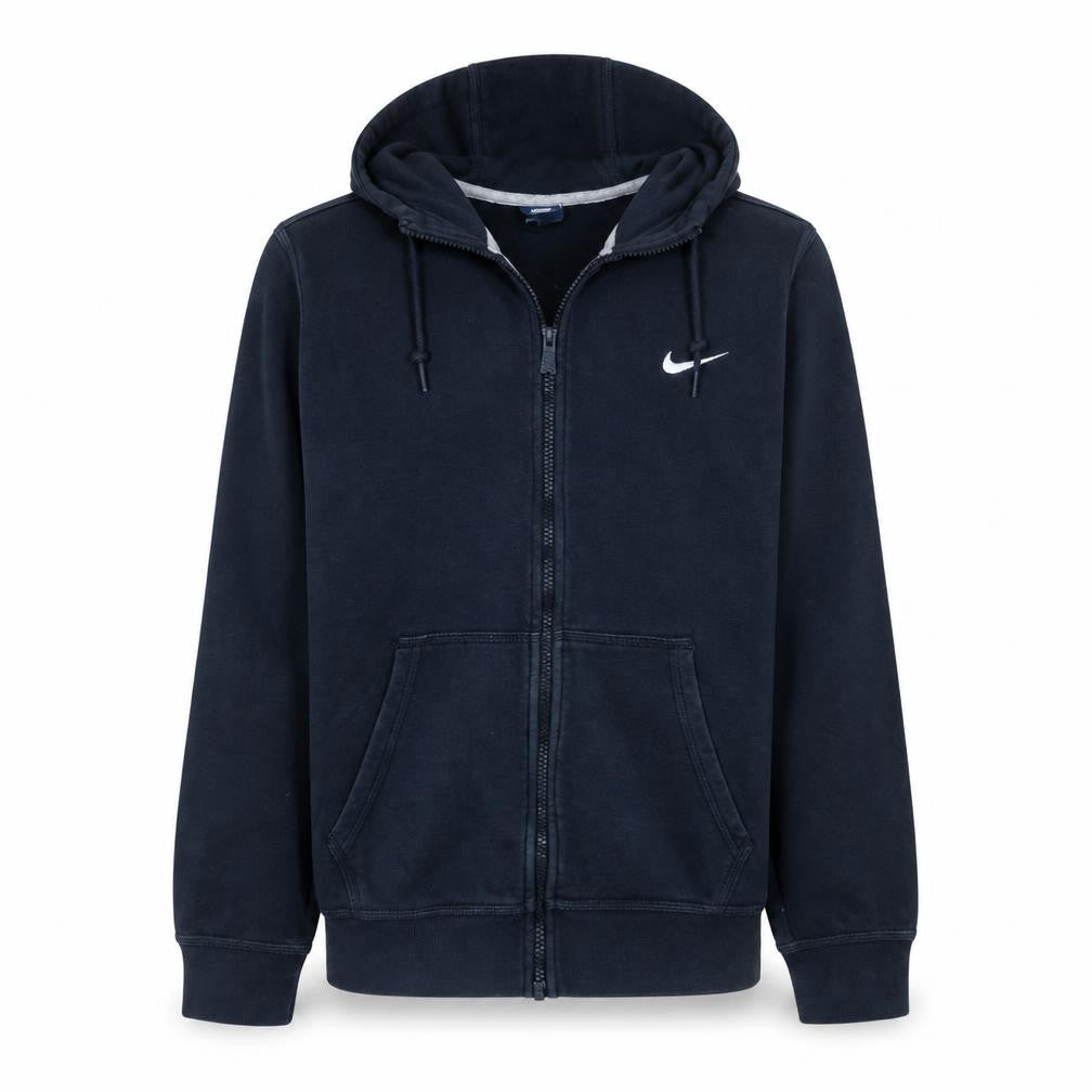 Nike Men's Black Full Zip Hoodie Medium Fleece Sportswear