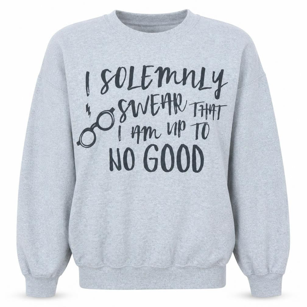 Harry Potter Women Grey Crew Neck Pullover Sweatshirt Size M