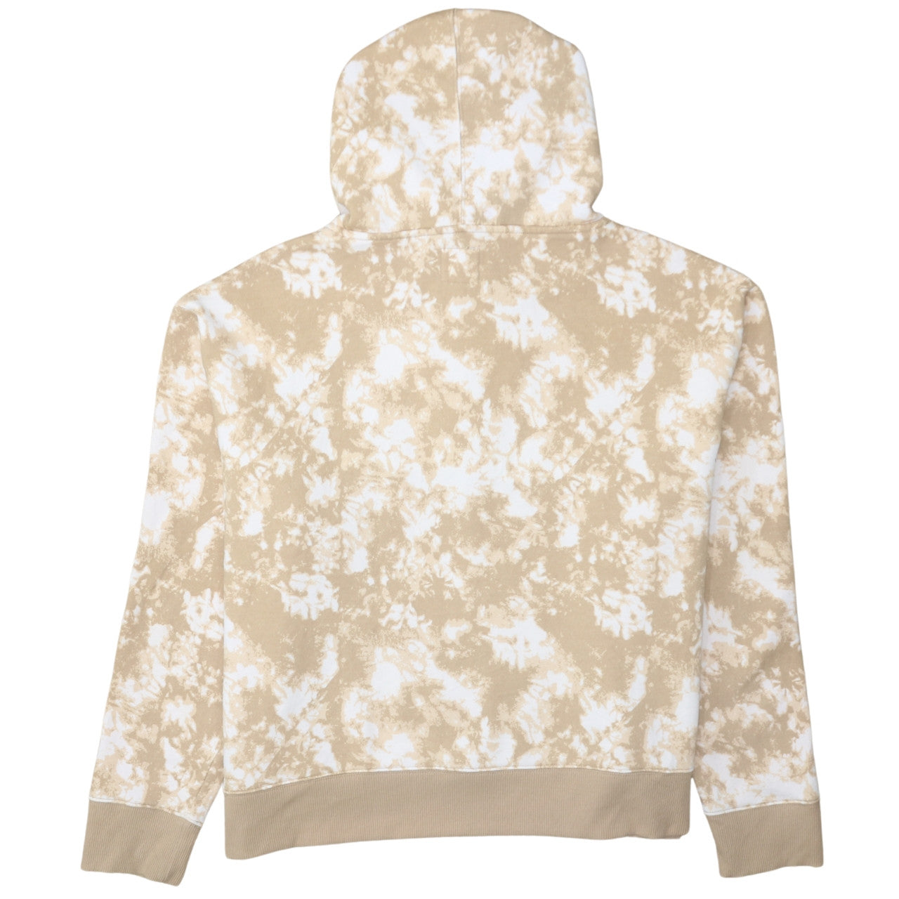 Champion Women's Beige Tie-Dye Pullover Hoodie XL Cotton Blend