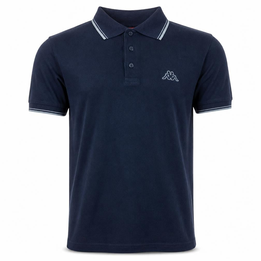 Kappa Men's Blue Short Sleeve Polo Shirt Size S Regular Fit