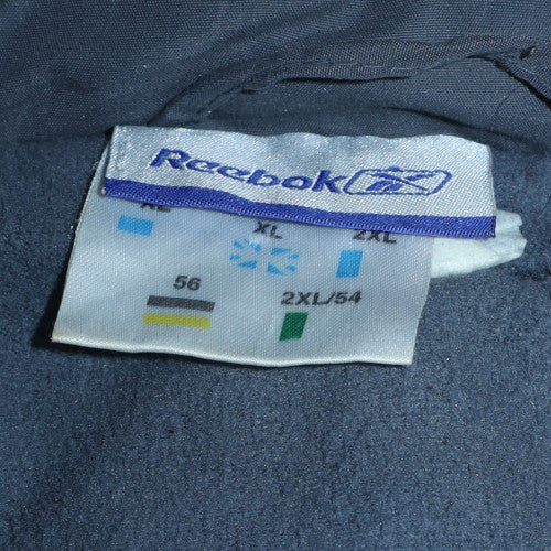 Reebok Men's Grey 2XL Puffer Jacket Winter Full Zip Polyester