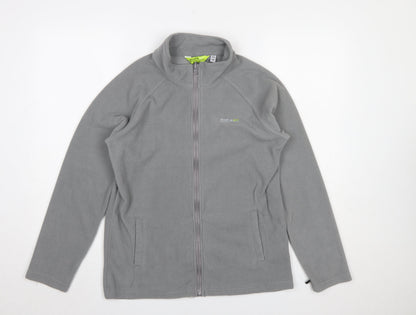 Additional front view of Regatta boys’ grey fleece full zip mid-length jacket 15-16 years
