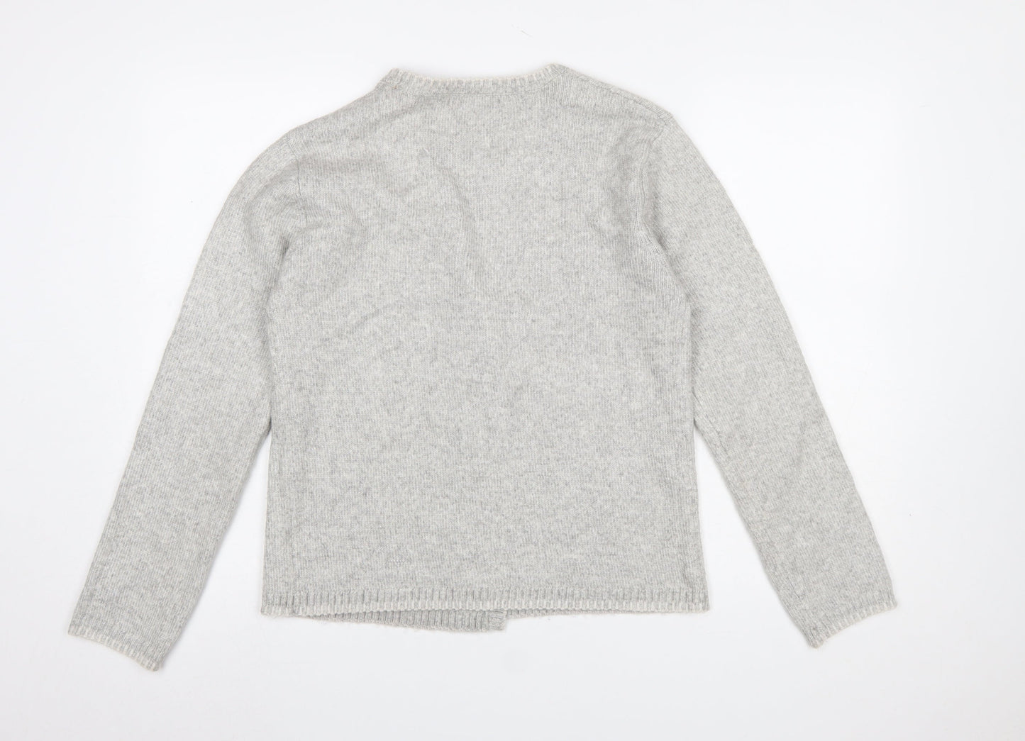 Marks and Spencer Women’s Grey Wool Blend V-Neck Cardigan Size S
