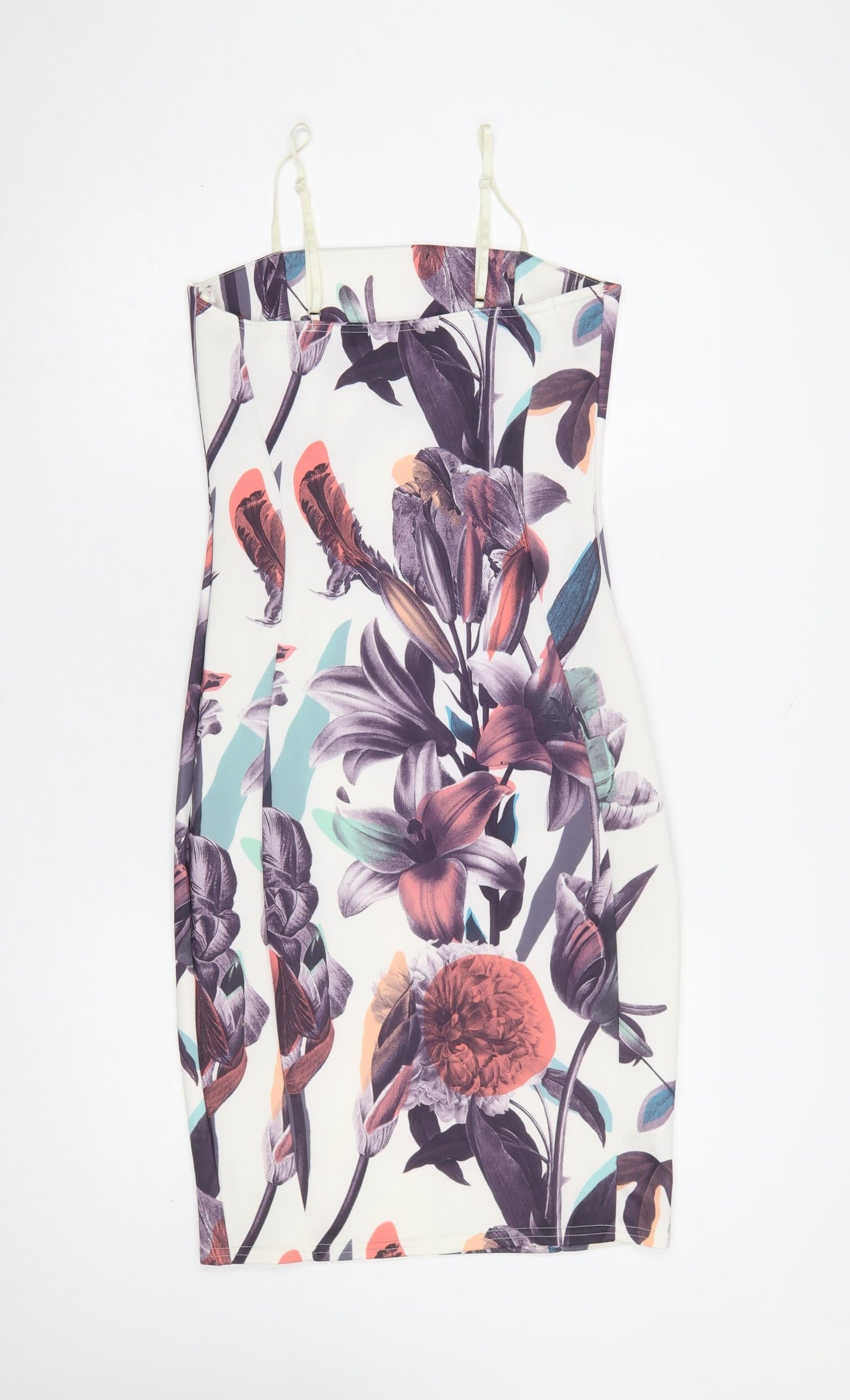 Quiz Women’s Multicoloured Floral Bodycon Dress Size 12