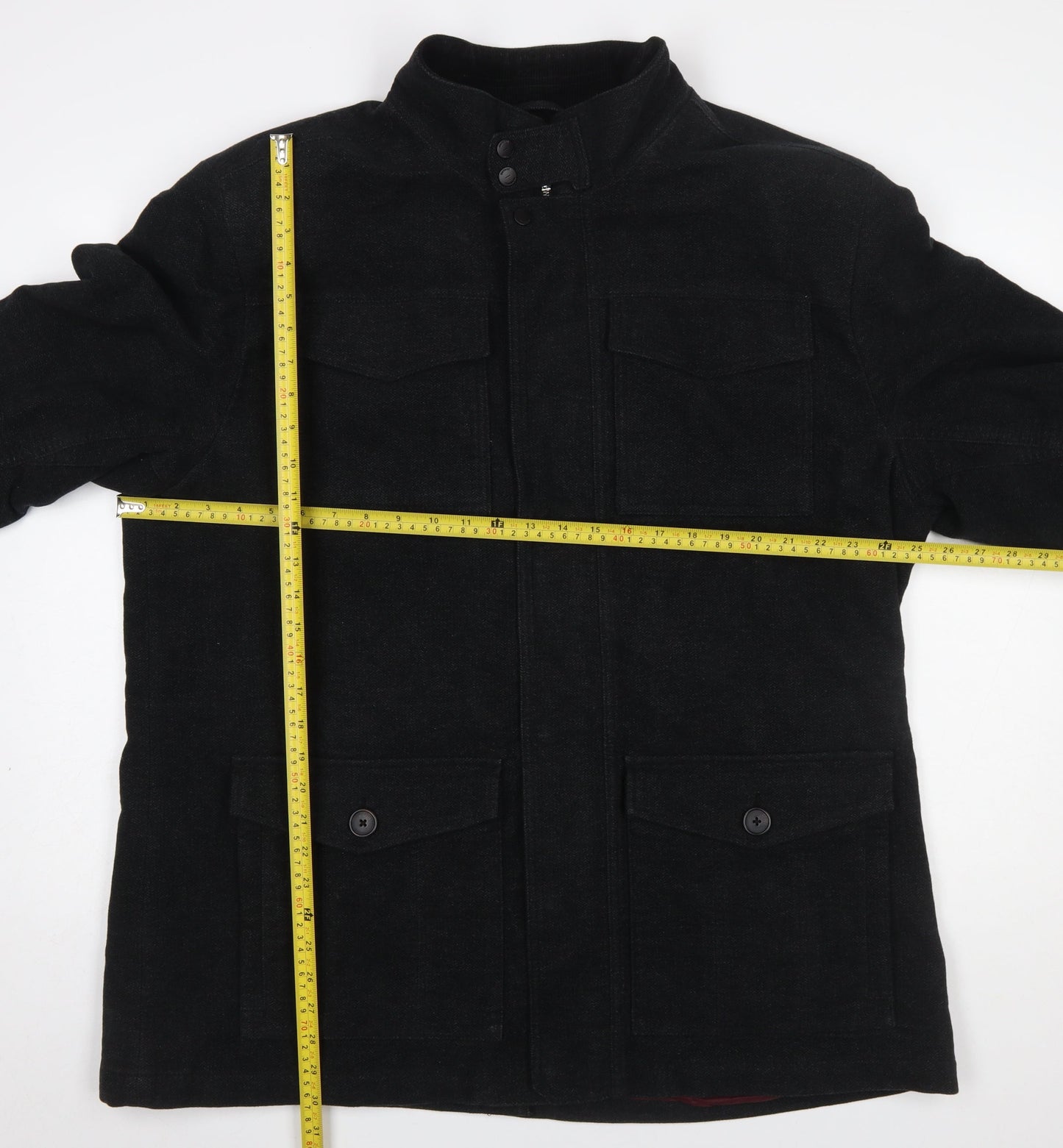 Next Men's Black 2XL Italian Moleskin Military Jacket