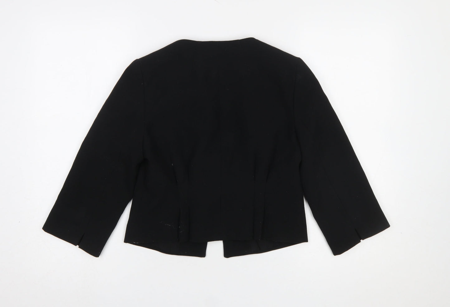Coast Women's Black Size 10 Cropped Suit Jacket Blazer