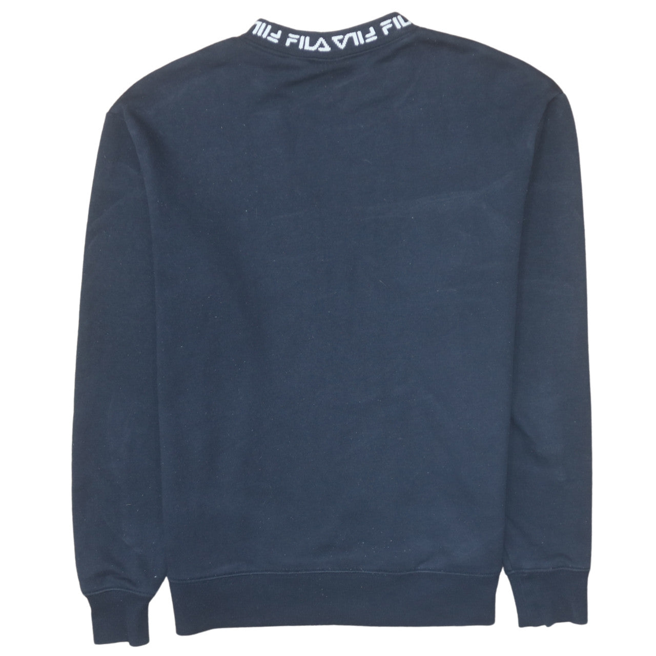 Fila Men's Blue Crew Neck Logo Sweatshirt Medium Regular Fit