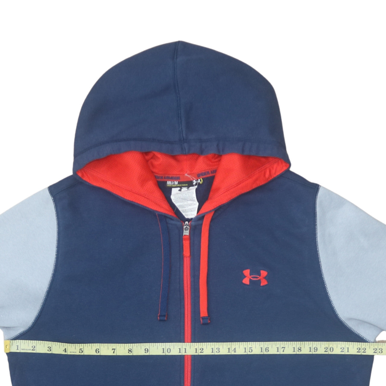 Under Armour Mens Blue Full Zip Hoodie M Sportswear