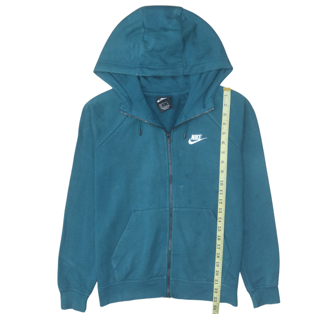 Nike Men Blue Full Zip Hoodie Size S Fleece Sweatshirt