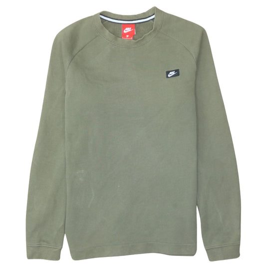 Nike Men’s Green Crew Neck Pullover Sweatshirt Size S Regular Fit