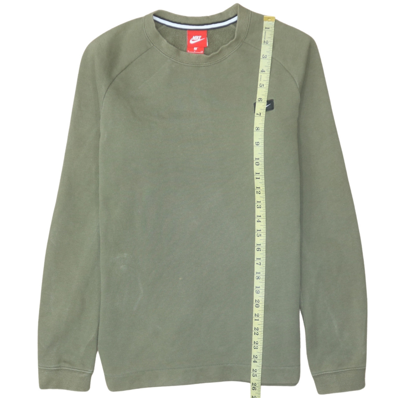 Nike Men’s Green Crew Neck Pullover Sweatshirt Size S Regular Fit
