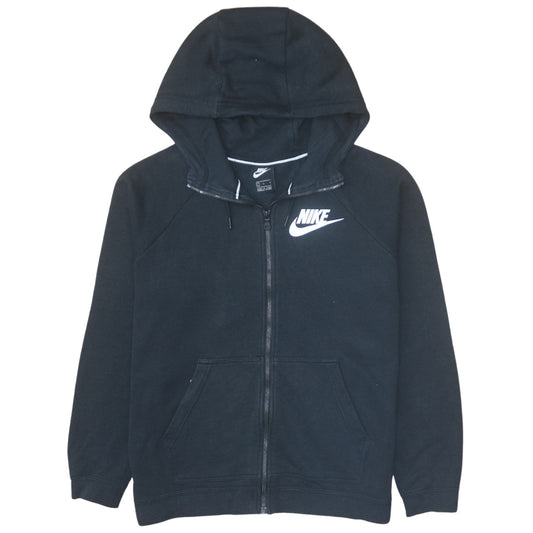 Nike Men's Black Full Zip Hoodie L Regular Fit Sportswear