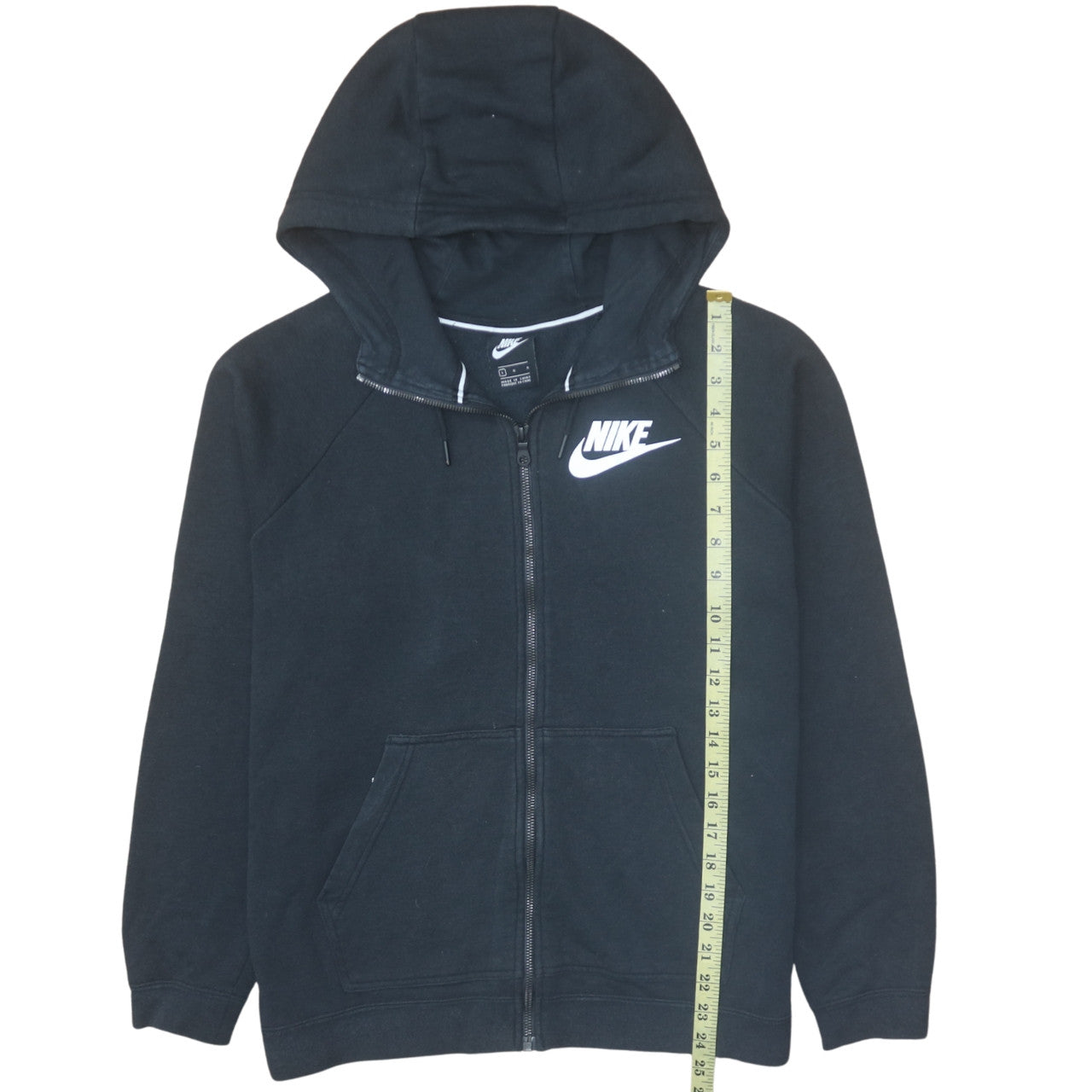 Nike Men's Black Full Zip Hoodie L Regular Fit Sportswear