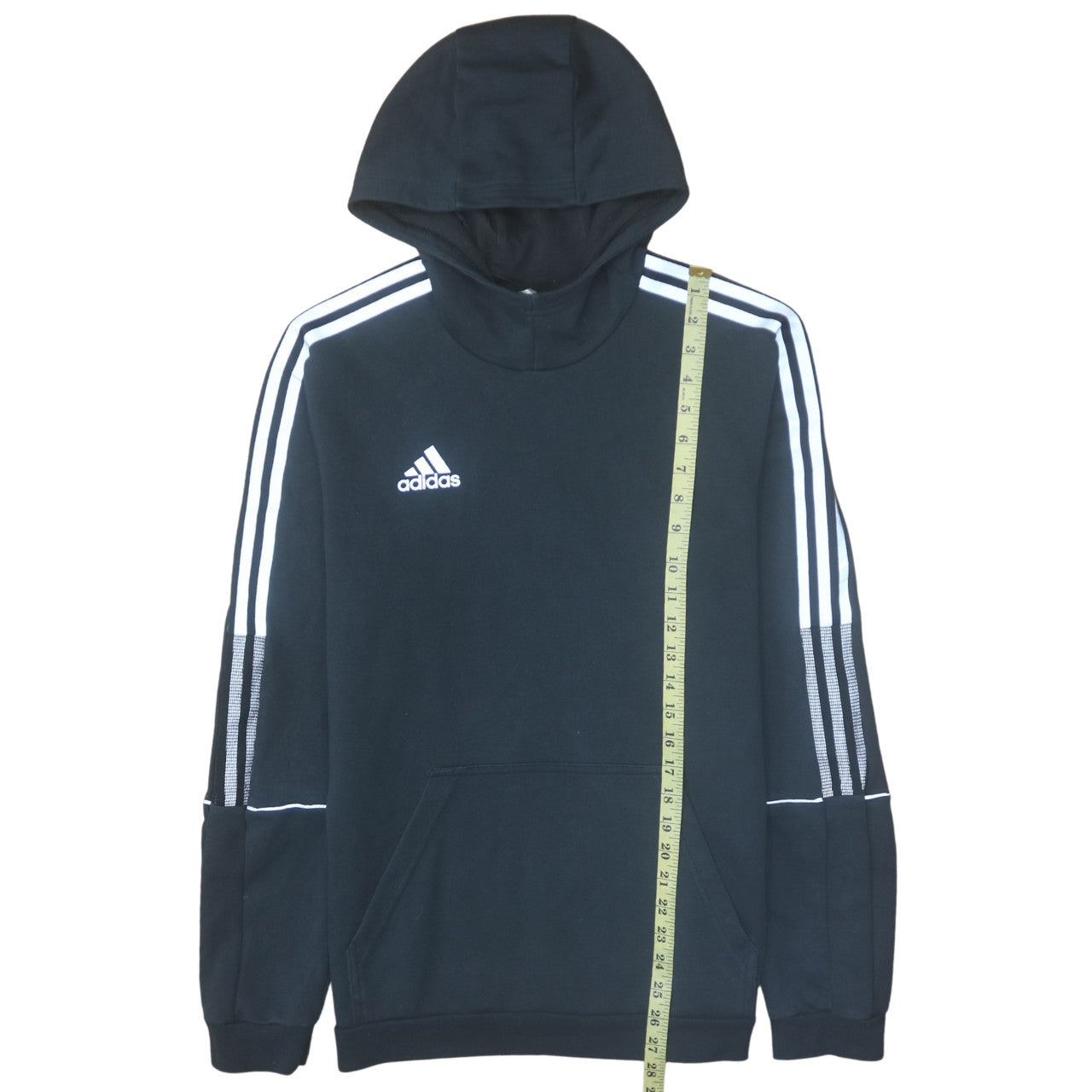 Adidas Men's Black Pullover Hoodie M Regular Fit Sports Fleece