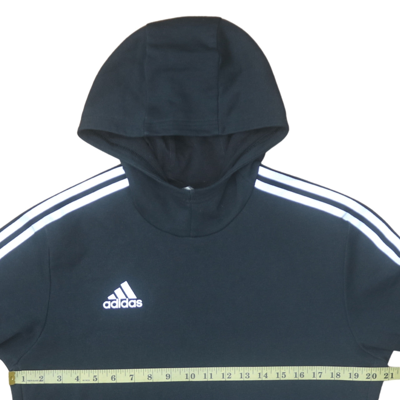 Adidas Men's Black Pullover Hoodie M Regular Fit Sports Fleece