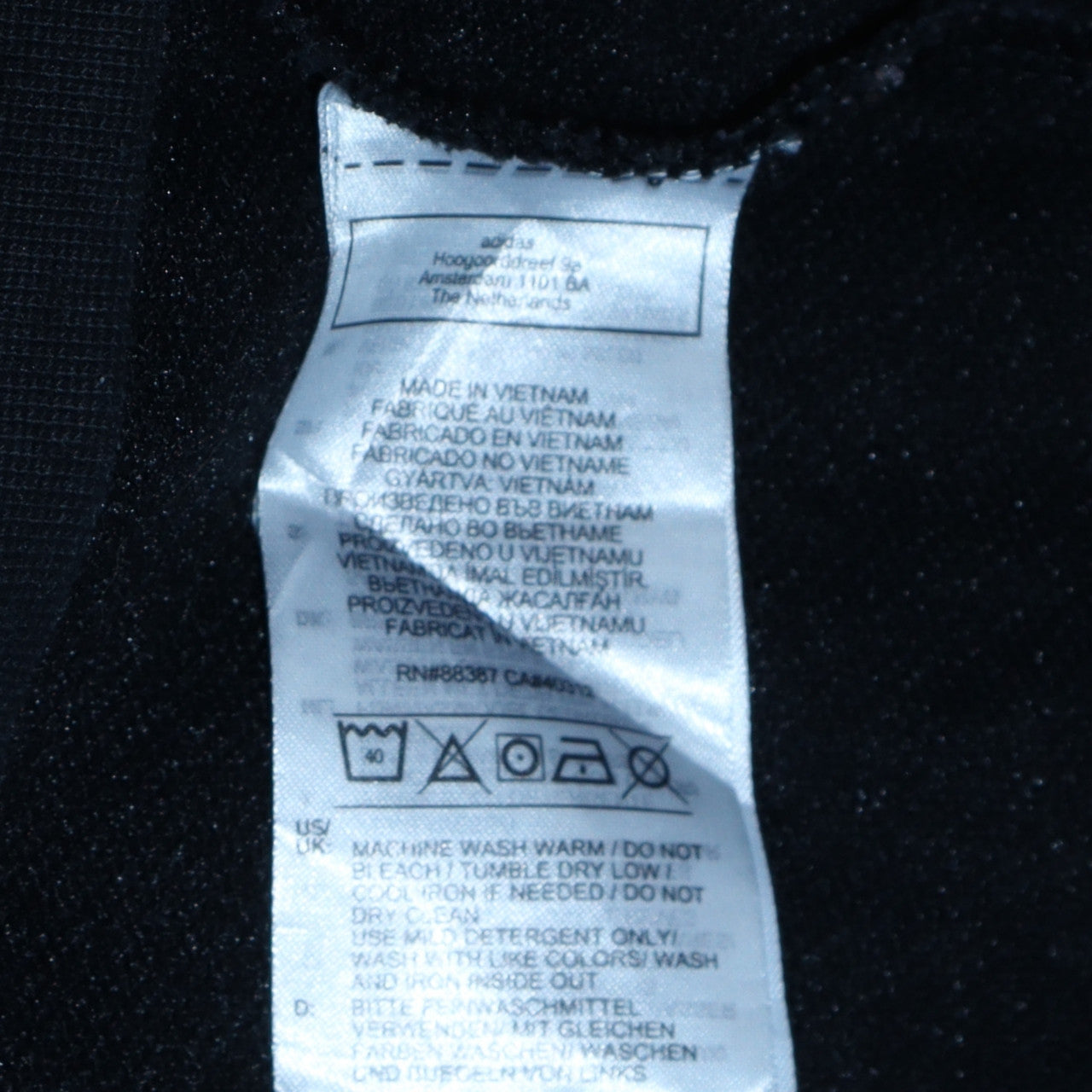 Adidas Men's Black Pullover Hoodie M Regular Fit Sports Fleece