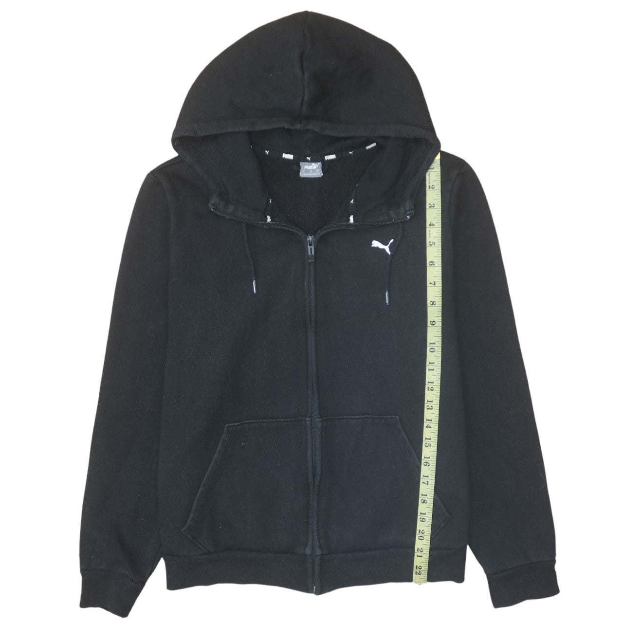 Puma Mens Black XL Full Zip Fleece Hoodie Sweatshirt