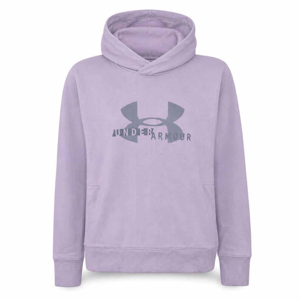 Under Armour Womens Purple XXL 12 Loose Fit Logo Pullover Hoodie