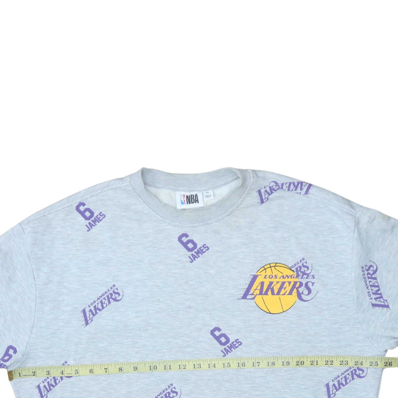 Primark NBA Los Angeles Lakers Grey XL Men's Sweatshirt