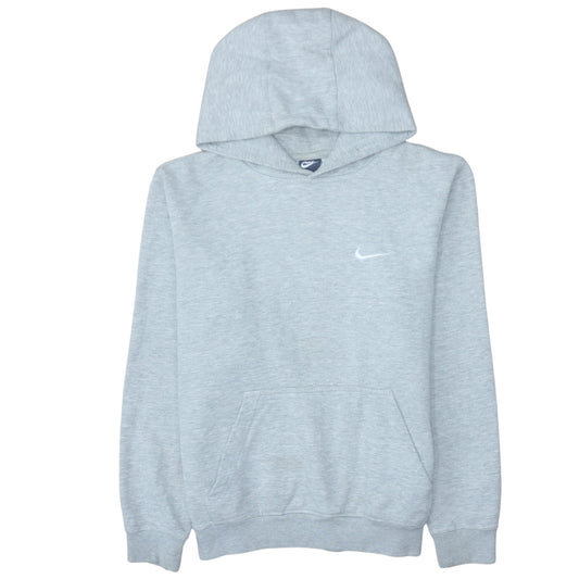 Nike Mens Grey Pullover Hoodie M Long Cotton Blend Classic Fit