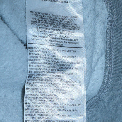 Nike Mens Grey Pullover Hoodie M Long Cotton Blend Classic Fit