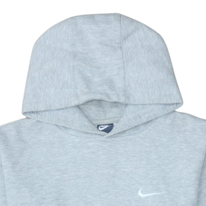 Nike Mens Grey Pullover Hoodie M Long Cotton Blend Classic Fit