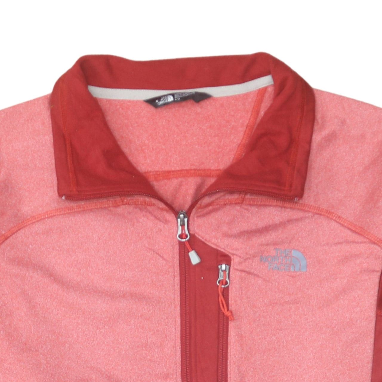 The North Face Men's Red Full Zip Fleece Jacket Size L Hiking