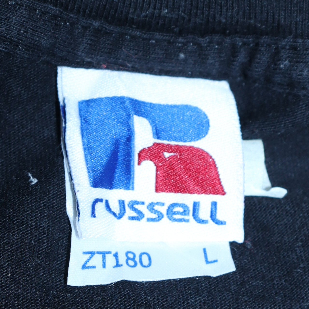 Russell Mens Black Opel Logo Graphic T-Shirt Size L