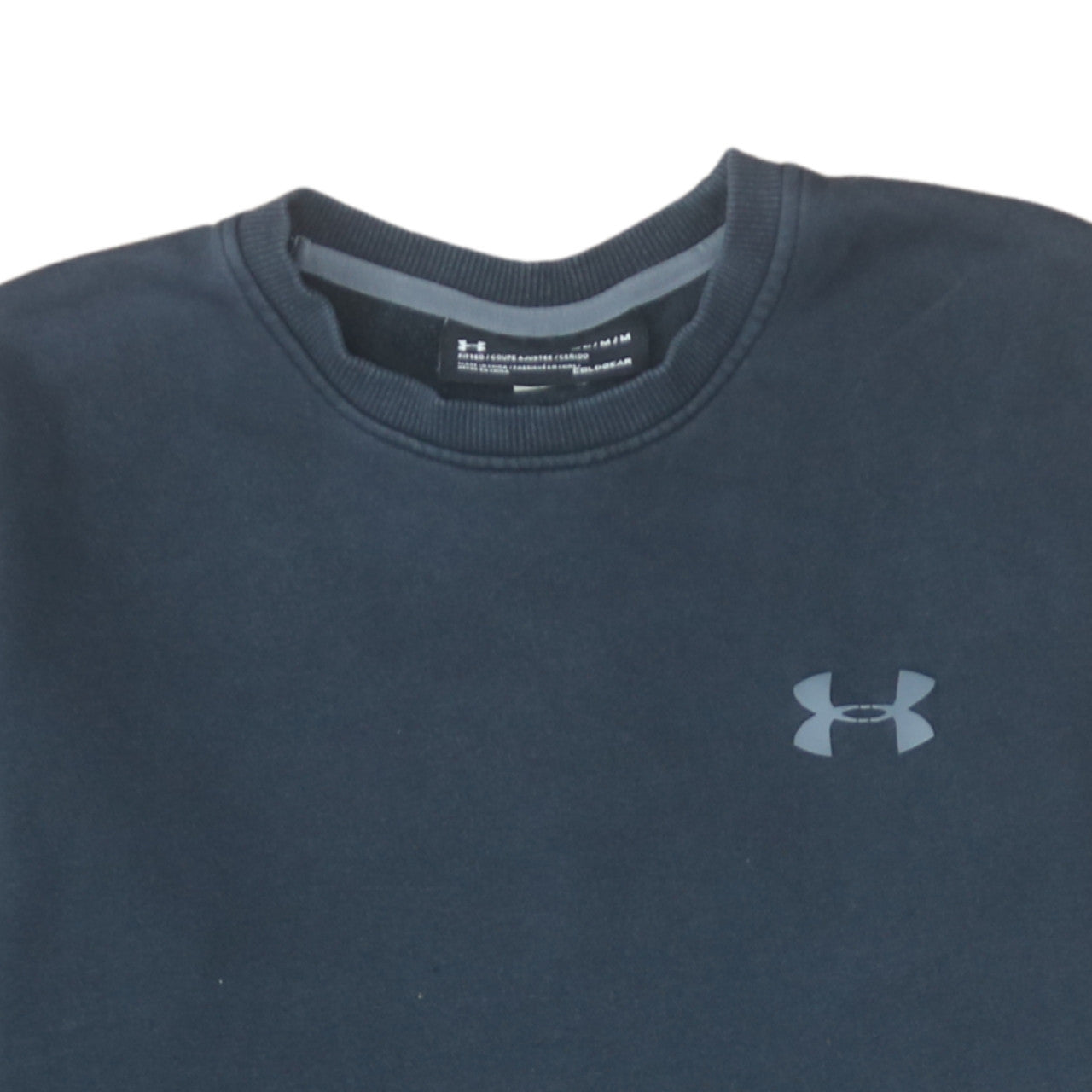 Under Armour Men’s Blue ColdGear Fitted Crew Sweatshirt Medium