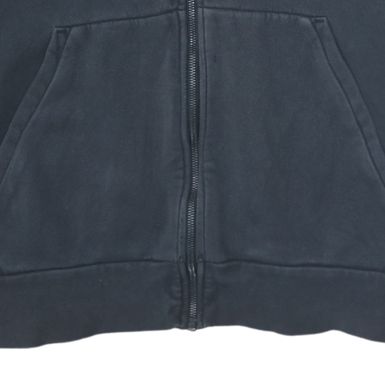 Adidas Men's Black XL Full Zip Hoodie with White Stripes