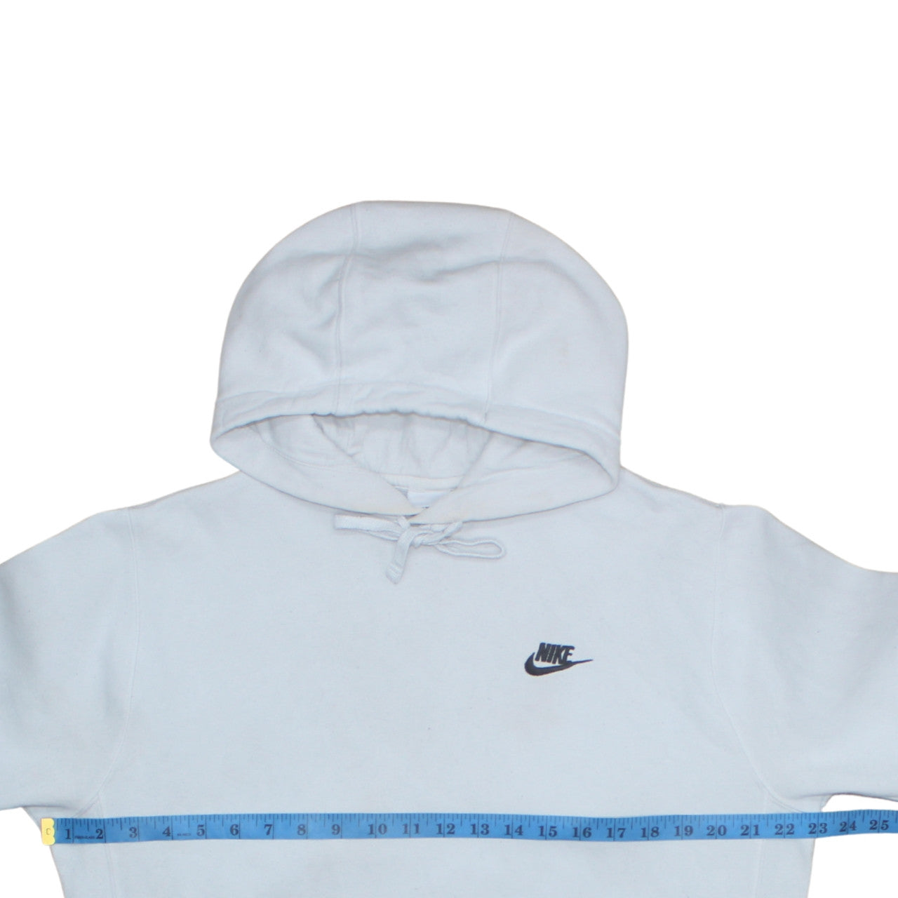 Nike Men's White Pullover Hoodie M Logo Fleece Sweater