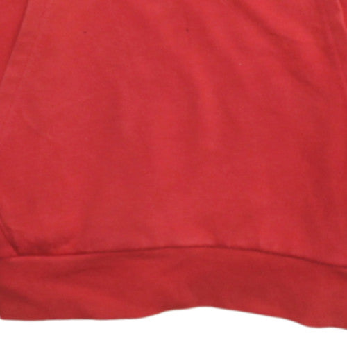 Champion Girls Red XL Pullover Hoodie 13-14 Years Cotton Blend Fleece