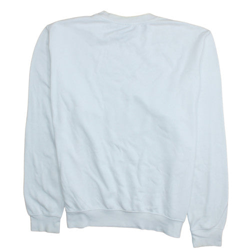 Nike Men’s White Just Do It Logo Pullover Sweatshirt L Regular Fit
