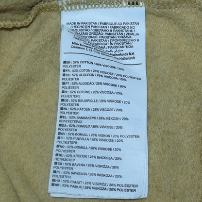 Nike Men Beige Crew Neck Pullover Sweatshirt Small
