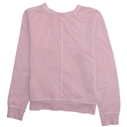 Tommy Hilfiger Women's Pink Cotton Crew Neck Pullover Sweatshirt Size S