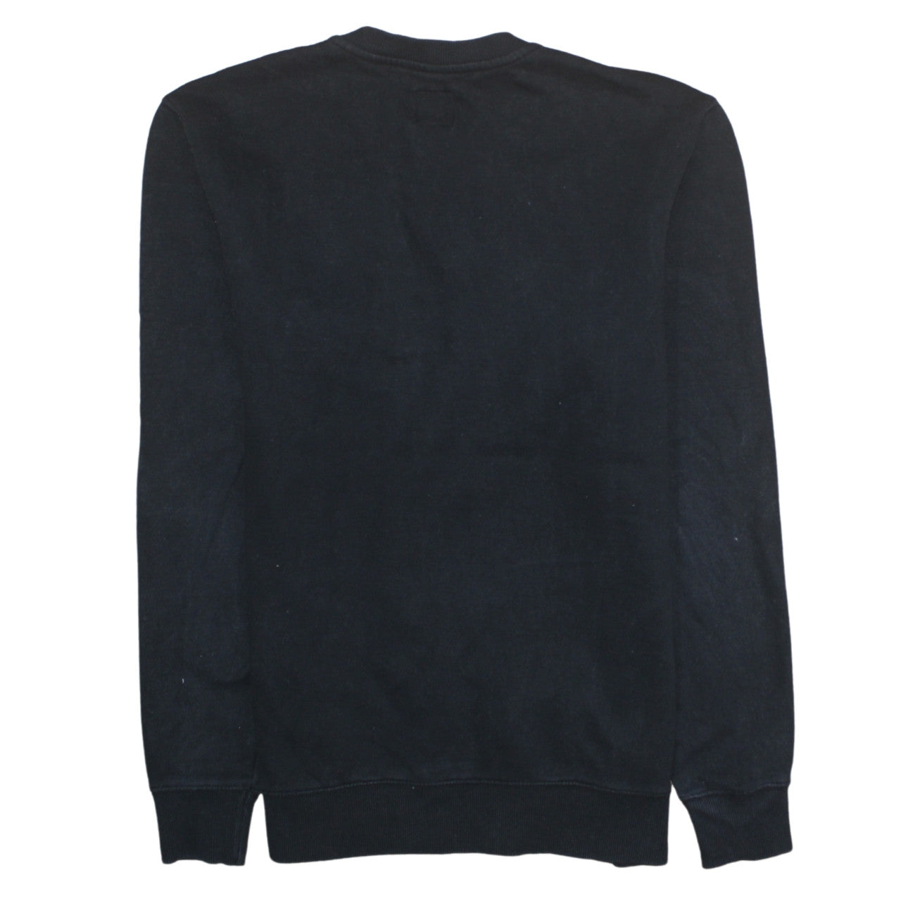 Vans Men’s Black Crew Neck Logo Pullover Sweatshirt Medium