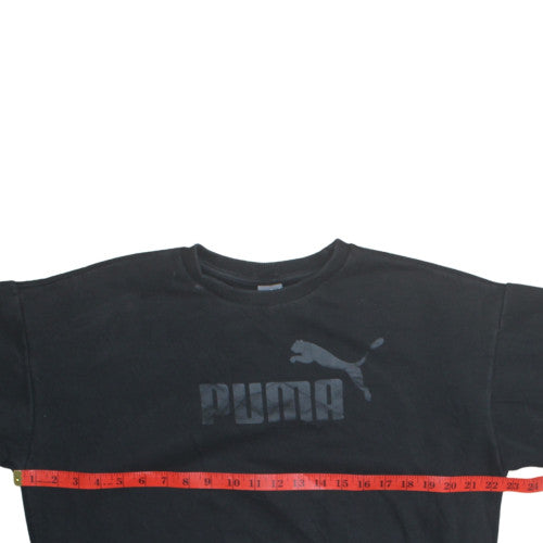 Puma Women's Black Crew Neck Pullover Sweatshirt Size M