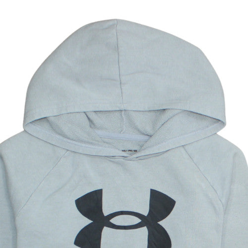 Under Armour Boys Grey ColdGear Hoodie VXL Pullover Fleece Sweatshirt