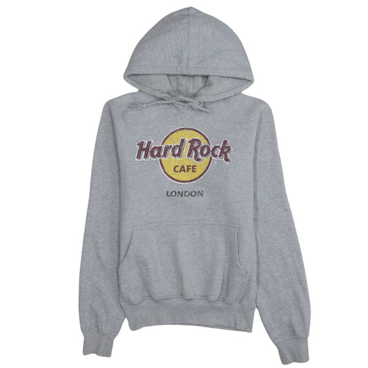 Hard Rock Cafe London Grey Pullover Hoodie Men’s Small Fleece