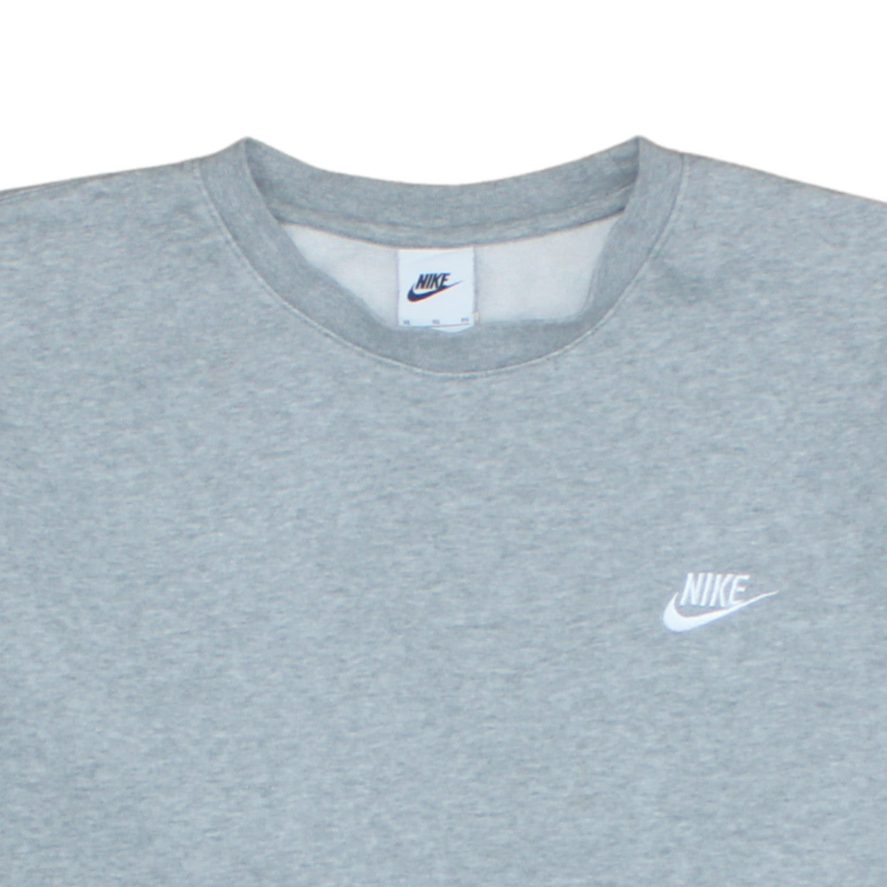 Nike Men's Grey XL Pullover Fleece Sweatshirt Crew Neck